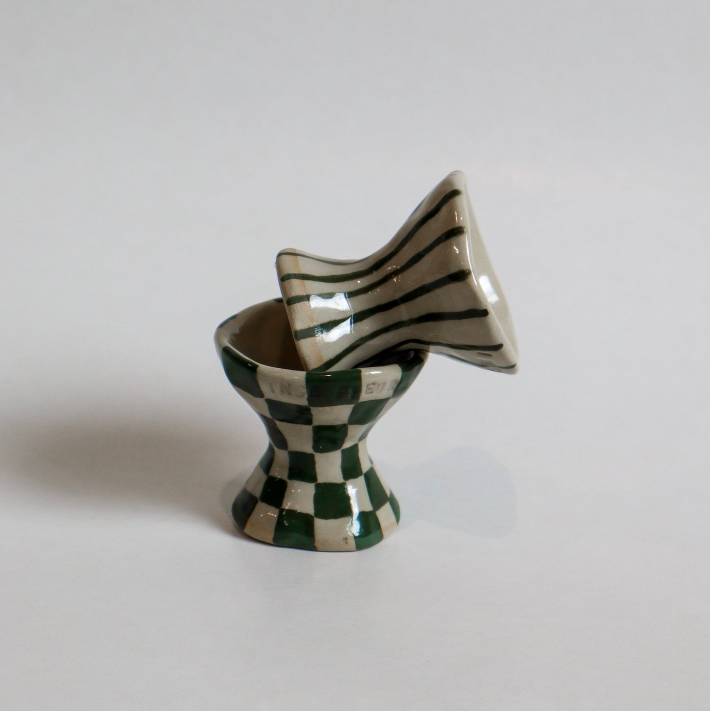 Green Egg Cup Set
