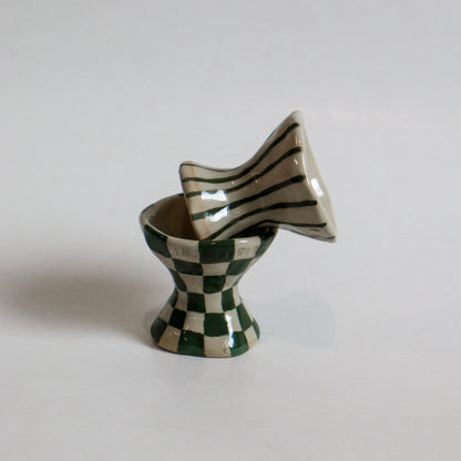 Green Egg Cup Set