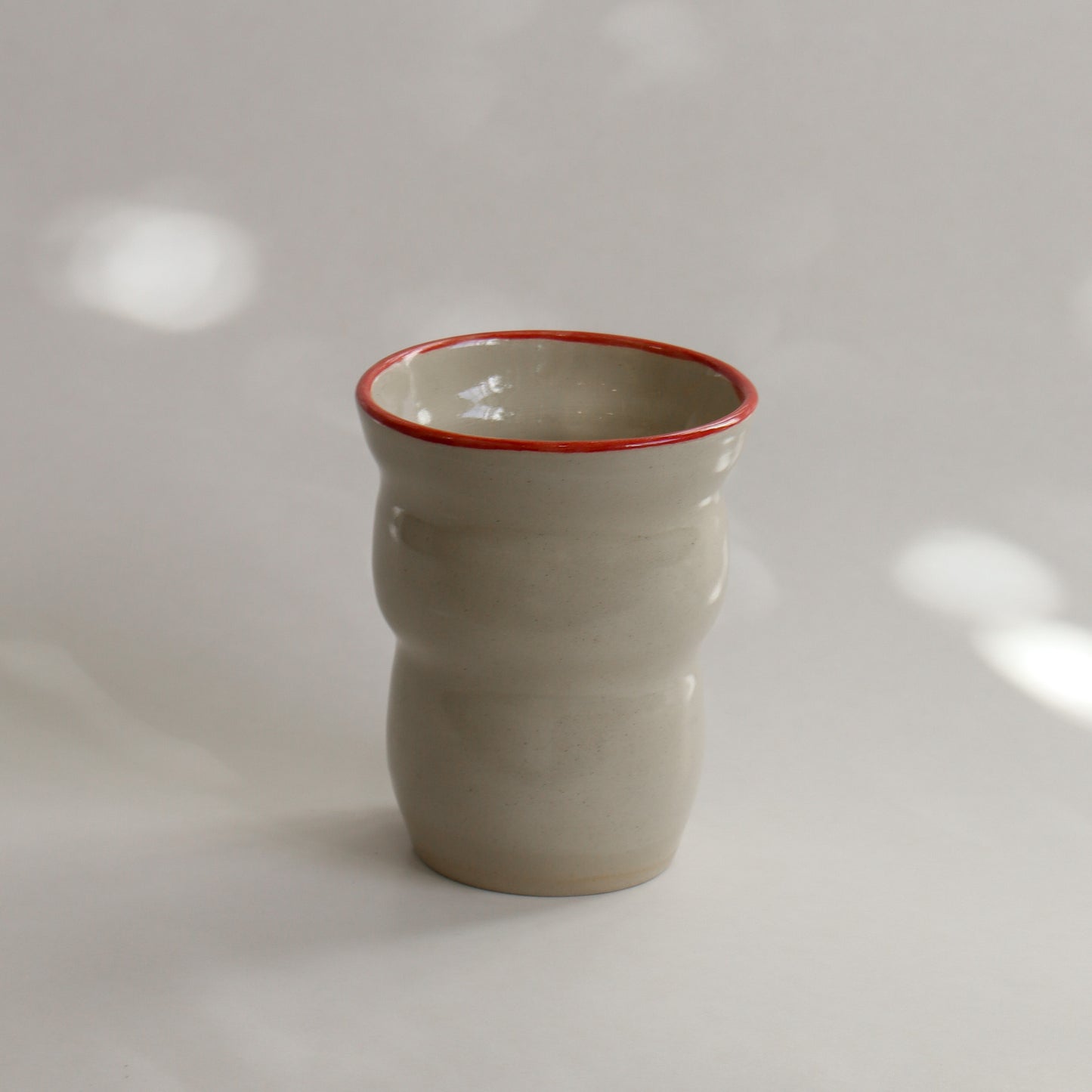 Small Vase - Red Rim