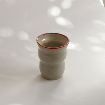 Small Vase - Red Rim