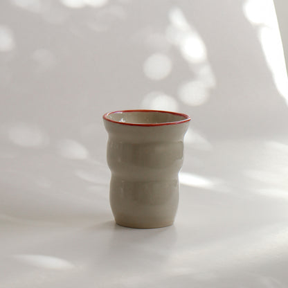 Small Vase - Red Rim