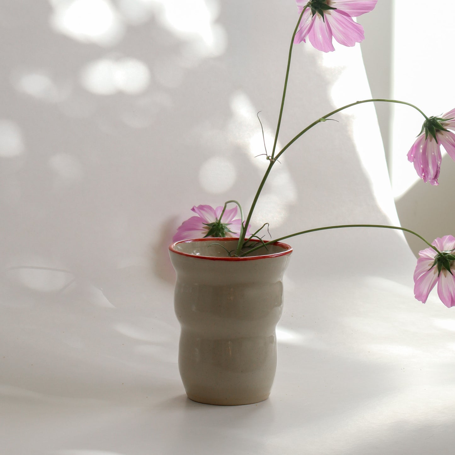 Small Vase - Red Rim